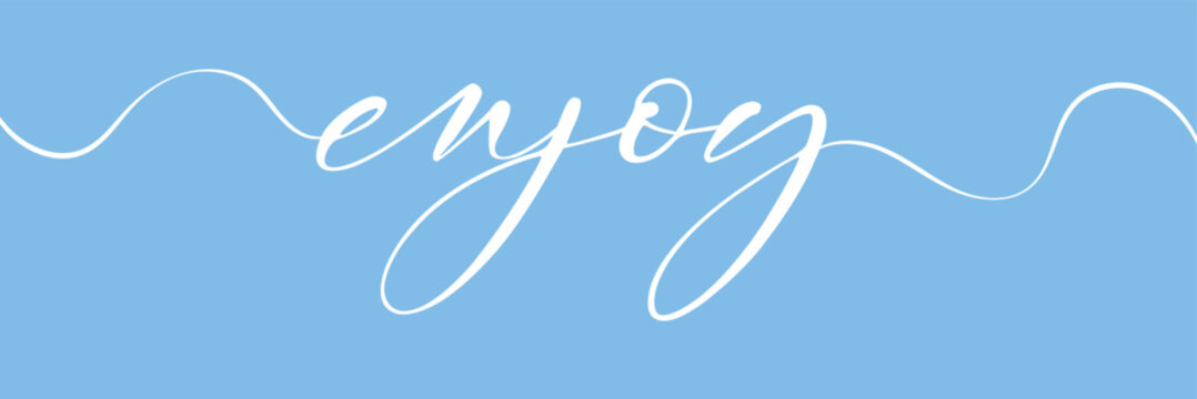 WELCOME brush calligraphy banner . Vector Illustration . EPS 10 .