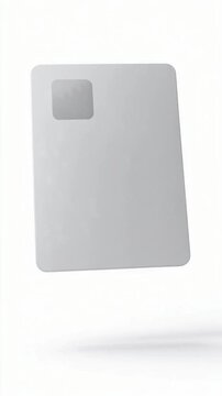 blank label Card on white background