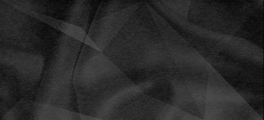 Black abstract fabric pleated background © Vidal