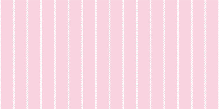 Seamless light pink background with vertical white stitched pinstripe pattern