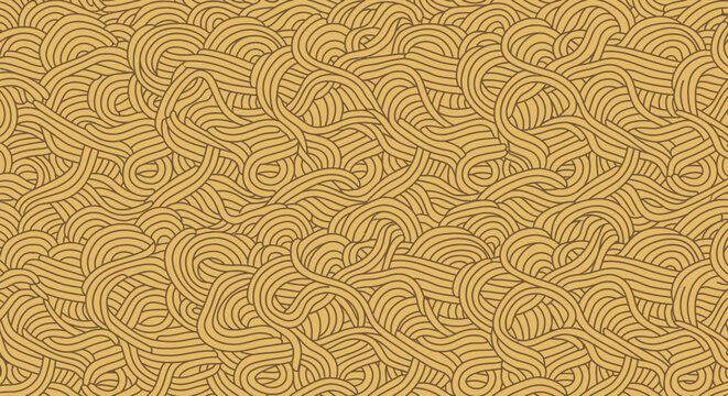 Noodle Pattern: Abstract Food Background Texture - Organic Pasta Design
