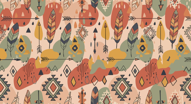 Vibrant abstract geometric pattern designs.