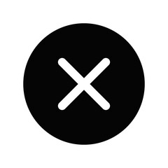 Fototapeta premium simple icon vector of tick and cross symbol. Yes, no, Correct, Wrong