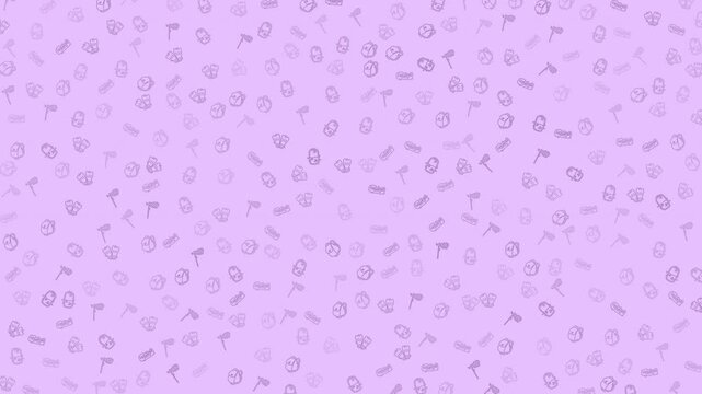Repeating pattern of small light purple tool icons, ideal for backgrounds, graphic design projects, or industrialthemed designs. Useful and versatile.