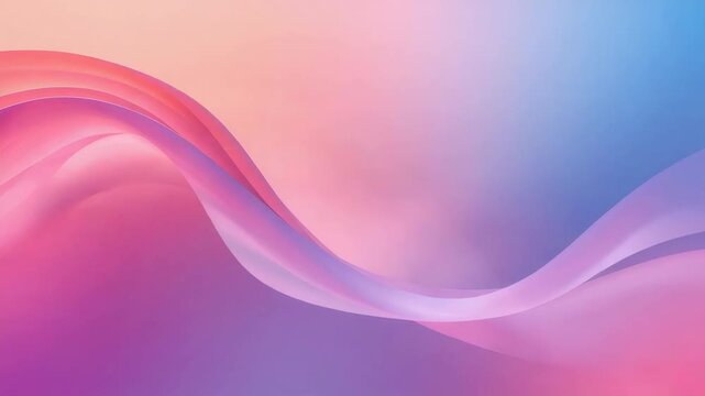 Soft pink purple abstract wave gradient pastel flowing gentle motion serene background