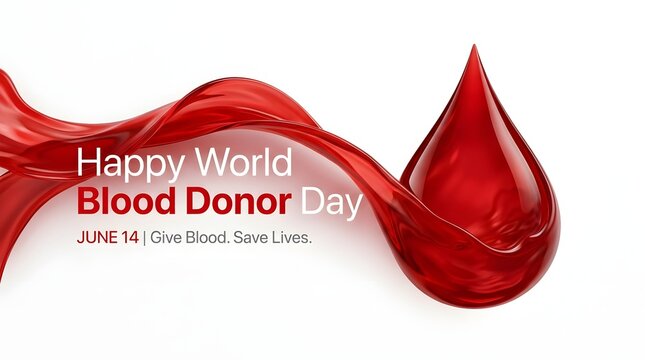 World blood donor day awareness poster