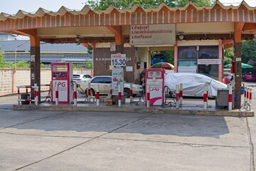 Fototapeta premium Gas station LPG