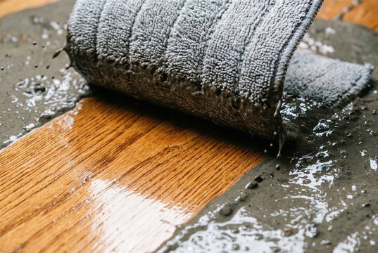 Professional area rug deep cleaning service wet extraction foam suds wooden floor textile washing carpet restoration