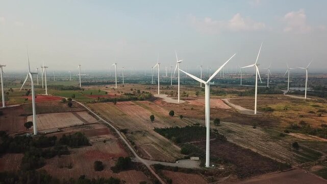renewable energy wind turbine power plant HD
