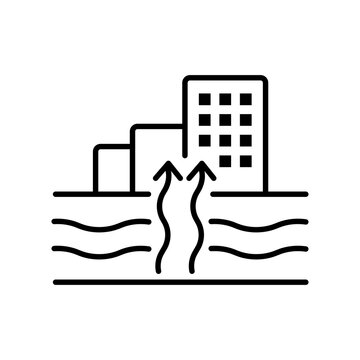 Geothermal Energy Sustainability Line Icon