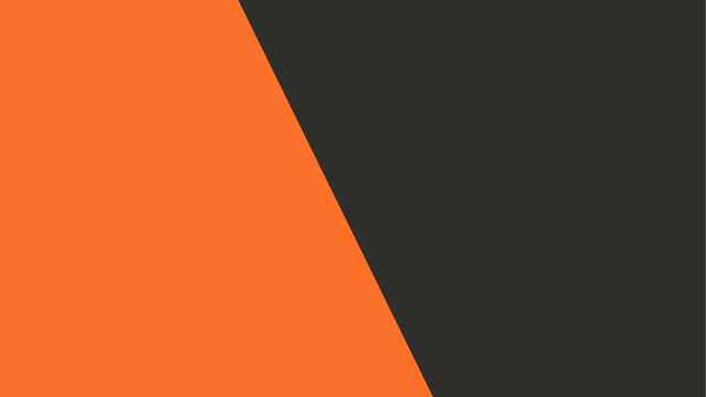 Diagonal split orange and black gradient background
