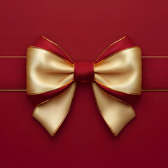 Luxury red and gold gift bow collection with elegant ribbon decoration © YAK XL
