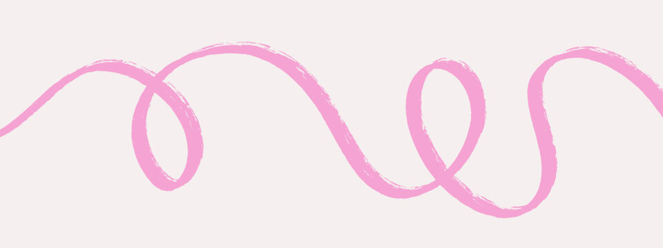 Brush doodle crayon for stroke line curve and squiggle sketch pencil. Charcoal chalk graphic for curvy spiral abstract and wavy banner background. Brush vector drawn for stroke continuous chaotic.