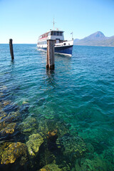 Fototapeta premium Ship on the lake Garda