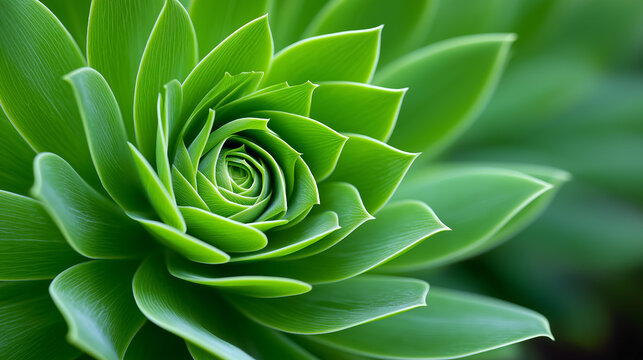 Macro close-up of a nature spiral formation showing botanical geometry in organic texture, Fibonacci nature concept, spiral pattern photography, abstract nature macro, defocused background,