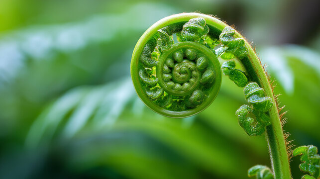 Macro close-up of a nature spiral formation showing botanical geometry in organic texture, Fibonacci nature concept, spiral pattern photography, abstract nature macro, defocused background,