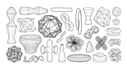Various Shapes and Objects Collection. © Vectors