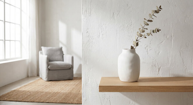 modern living room with window