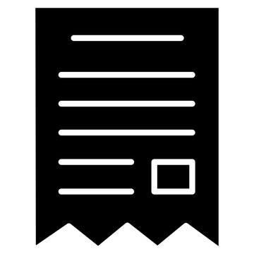 Receipt Vector Icon