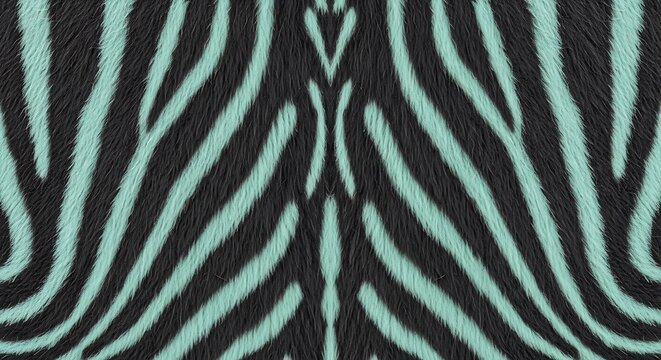 seamless zebra fur pattern with teal and dark gray color