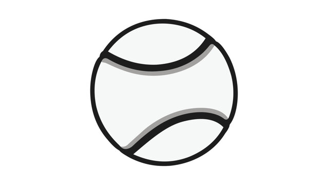 Clean hand-traced sliotar ball vector illustration, minimalist hurling icon for sports branding, professional scalable line art of Irish game equipment, high-quality athletic design element.