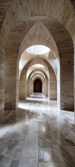 Obraz premium Exploring a Grand Architectural Structure - A Look Inside