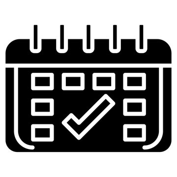 Booking Calendar Vector Icon