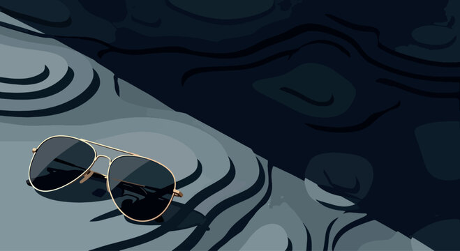 Classic gold-rimmed aviator sunglasses with dark tinted lenses featuring a metal double bridge design, sleek gold temples, and high-quality finish isolated on a white background.