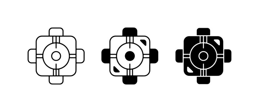Abstract Geometric Shapes, Minimalist Icons, Vector Graphics Set, Modern Design Elements, Simple Symbols