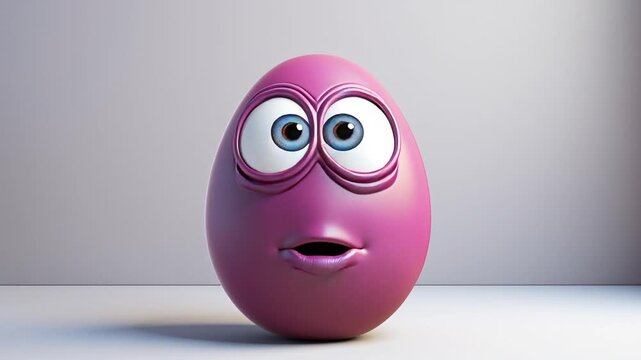 Playful 3D Toy Like Character for Joy and Positivity Concepts