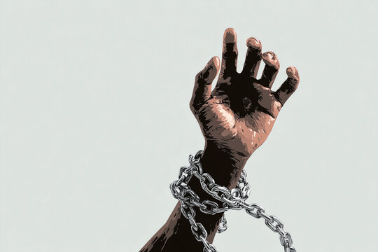  Concept art symbolizing breaking barriers and freedom for Human Rights Day.
