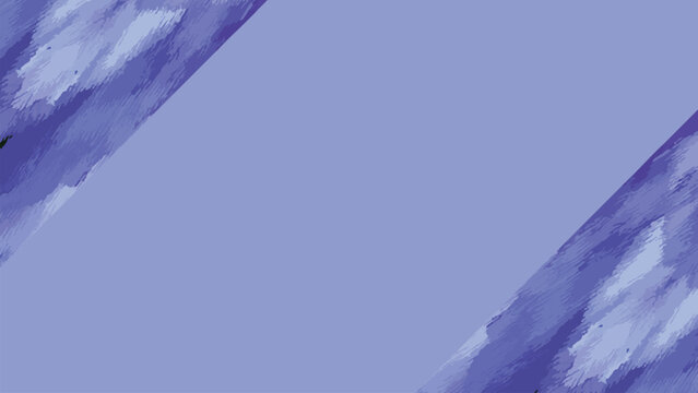 Soft periwinkle blue background with decorative textured brushstroke elements in opposing corners creating an inviting frame