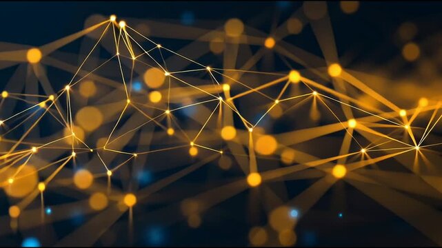 Abstract technology white background. Earth network with glowing nodes and net lines business connection of lines from nodes It is connected to endless nodes and represents the innovation of communica