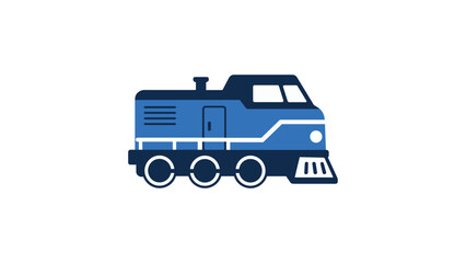 Powerful train engine locomotive vector icon illustration, minimalist black line outline design for railway transportation and logistics concepts, clean scalable graphic for travel and industry. © MdKHALILUR