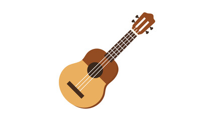Obraz premium Traditional cuatro vector icon featuring a clean line illustration of the Venezuelan string instrument, this minimalist design is perfect for Latin American music festivals and education.