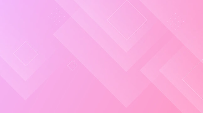 Modern graphic design background featuring a subtle blend of pink and purple hues with overlapping geometric square and diamond shapes, creating an abstract and dynamic visual composition