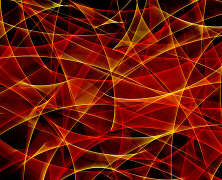 Spektrogramm Linien Netze schwebend  in Raum und Zeit