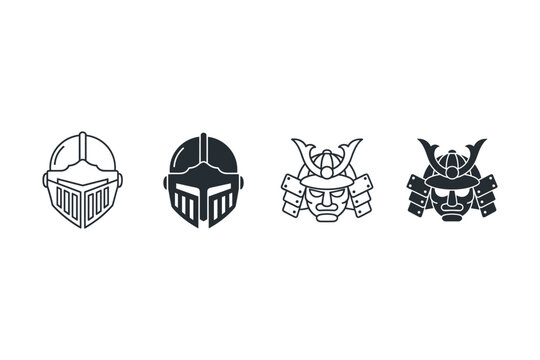 Knight and Samurai Helmets