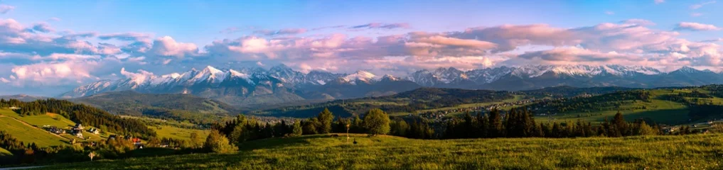 Tatra Mountains Panorama at Sunset from Czarna Gora, Poland © gkrphoto