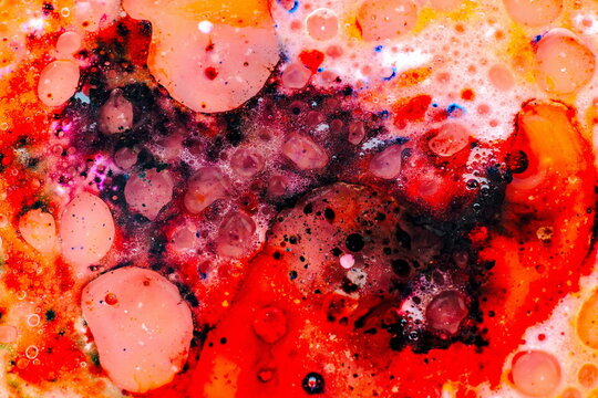 Sfondo astratto multicolore con bollicine 