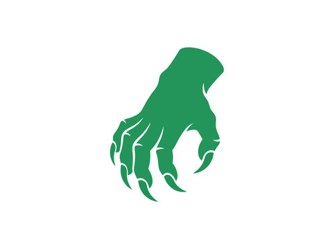 Green Monster Claw Icon