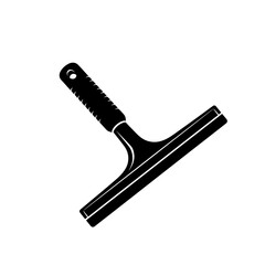 Obraz premium Black and White Squeegee Illustration for Cleaning Surfaces.