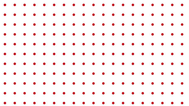Pattern of small red squares evenly spaced on a white background with dot pattern square pattern background geometric abstract minimalist contemporary seamless repetitive backdrop