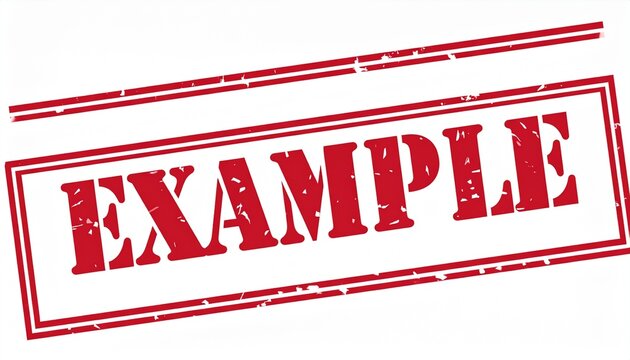 EXAMPLE Stamp &ndash; Sample & Demonstration Symbol