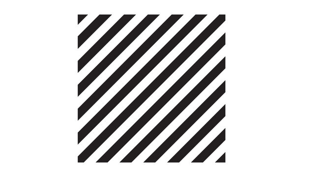 Diagonal black and white stripes pattern on a square background with straight line graphic design stripe pattern diagonal geometric abstract background contrast parallel repeated