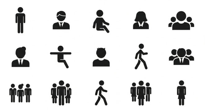 People icons in various poses.
