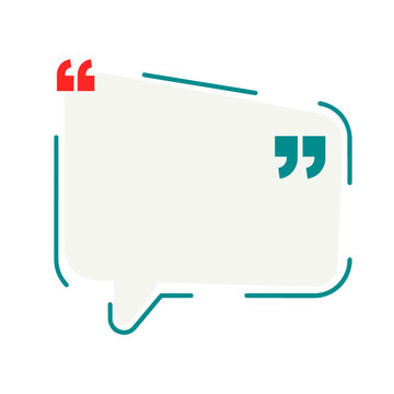 Bubble testimonial banner, quote, infographic. Social media post template designs for quotes. Empty speech bubbles, quote bubbles and text box