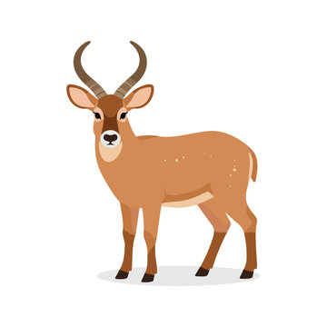 The nile lechwe is a water-loving antelope found in sudan and ethiopia, known for its ability to swim through deep water.