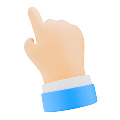 Fototapeta premium 3d pointing hand gesture 