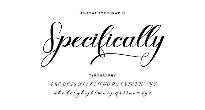 signature Font Calligraphy Logotype Script Brush Font Type Font lettering handwritten. Minimal modern urban fonts for logo, brand etc. Typography typeface uppercase lowercase and number. vector